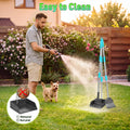Pooper Scooper and Adjustable Long Handle Dog Pooper Scooper with Spade Shovel, Tray & Rake for Lawns Heavy Duty, Stainl