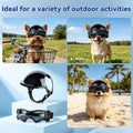 LESYPET Dog Helmet and Goggles for Extra Small Breed, Puppy Motorcycle Helmet with Ear Holes, UV Protection Extra Small 