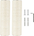 2.9in 7.4cm Diameter Cat Tree Scratching Post Replacement Pole Parts Sisal (M8, 9.8in/25cm)