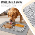 Food Grade Stainless Steel Lick Mat for Dogs, Cat Slow Feeder Mat