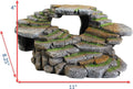 PENN-PLAX (REP183) Reptology Shale Scape Step Ledge & Cave Hideout – Decorative Resin for Aquariums & Terrariums – Great