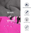 IECOii Extra Warm Dog Coat - Reflective Adjustable Jacket With Buckle Fleece Turtleneck for Cold Weather - Soft Winter C