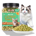 Just Try 13.4 OZ Crunchy Cat Treats Catnip Treats for Cats with Digestive Support, Natural Ingredients Kitten Treats with Real Salmon, Healthy Feline Snacks Training Biscuits Dental Care