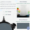 Pawfly Aquarium 4 Inch Air Stone Disc Bubble Diffuser Release Tool for Air Pumps Buckets Fish Tanks Ponds DWC Reservoirs
