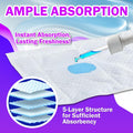 HA SHI Absorbent Bird Cage Liner - 27.9 x 16.1 Inches, 50 Pads, Disposable, Durable 5-Layer, Leak-Proof, Quick-Drying, Odor-Free for Parrots, Parakeets, Budgies, Canaries, Cockatoos
