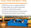 K&H Dog Pool, Portable Pet Bath, Large 42x30in Chill Blue