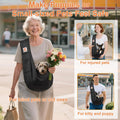 Tomkas Small Dog Cat Sling Carrier Puppy Purse Travel Wrap Soft Crossbody Pet Bag