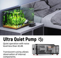 AQUASMITH Aquarium Air Pump,Ultra-Quiet/Small Size/More Output Air Pump for Fish Tank 1.5w/29GPH/14Kpa,with Air Stone Bu