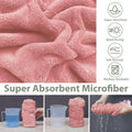 Dog Bathrobe Super Absorbent Towel Robe - Microfiber Bath Towels Fast Drying Coat for Dogs, Cute Dogs Clothes Adjustable