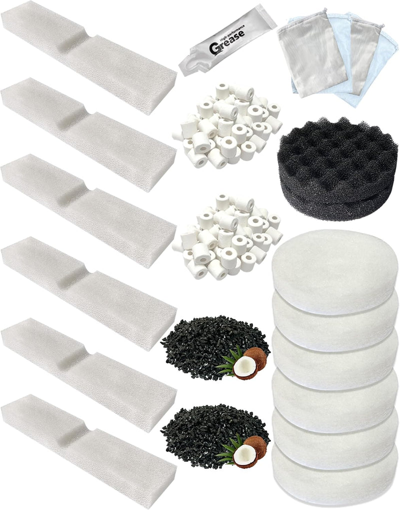 Aquarium Media Kits Compatible with Fluval FX2/FX4/FX5/FX6 Canister Filters