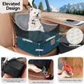 GL GLENSLAVE Dog Car Seat for Small/Medium Dogs, Dog Booster Car Seats with Thick Cushion for Dogs Under 35lbs, Detachab