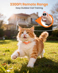 Lightweight Cat Shock Collar with Remote, Mini 3300Ft Cat Training Collar with Shock/Vibration/Beep Vibration&Beep 4 Mod