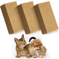 RimCereal Pet Hair Remover Sponge Cat and Dog Hair Sponge Rubber Pet Fur Lifter Removal Tool, Remove from Furniture, Carpet, Bedding, Clothing, 6.26 x 3.28 x 1.89 Inch (Khaki,3 Pack)