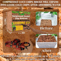 ZeeDix 10LBS Coconut Husk Chip Substrate for Reptiles, 72QT Coco Husk Chips