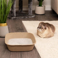Kitty Sift Disposable Cat Litter Box Large, 6 Count – Portable Litter Box for Travel, Durable Disposable Litter Boxes for Cats, Eco-Friendly Cat Litter Tray, Odor Control