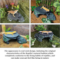 Reptile Basking Platform Gecko Hide Juvenile Beared Dragon Tank Accessories