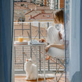 Shappy Balcony Screen for Pets Cat Netting 16.5 ft x 2.5 ft, 56 Pcs, White