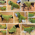 Lelepet Dog Dinosaur Costume Large Dog Halloween Costume Warm Fleece Hoodie