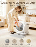 Meowant Automatic Self Cleaning Cat Litter Box with APP Control, Odor Free, Cat-Safe Anti-Stuck Technology, Larger Space