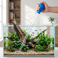 27.7 Inch Extra Long Aquarium Turkey Baster, 50ml Fish Tank Water Changer Siphon with 10 Inch Extension Tube, Aquarium W