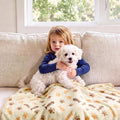 Luciphia 3 Pack Cute Cat Blankets Cozy Small Throw for Pet Puppy,23"x16"