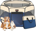 Aivituvin Dog Playpen, Foldable Pet Play Pens with Carrying Bag for Cat, Puppies, Rabbits, Portable Dog Tent Crates Cage