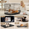 EHEYCIGA Washable Large Dog Bed for Crate Mat, 42x28 in. Pet Kennel Pad