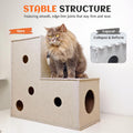 PETKARAY Cat Tunnel, Original Cat Hideaway Cave for Indoor Cats, Large Kitten Play Tubes and Tunnels, Soft Felt Cat Toy 