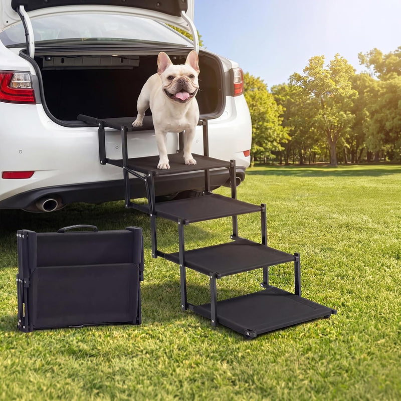 Dog Ramp for Car, Foldable Dog Stairs for Small Dogs, Not for Side Doors