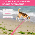 WOLFONE Waterproof PVC Dog Leash Long Training Lead 17FT Heavy Duty Tangle-Free Nylon Core Easy Clean Rubber Coated Leash for Small Medium Large Dogs Outdoor Training