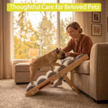 Wood Wavy Folding Small Dog Ramp
