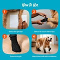 Anti-Slip Socks for Dogs - Breathable & Washable Non Slip Grippy Socks, Rubberized Paw & Adjustable Strap, Secure Fit to