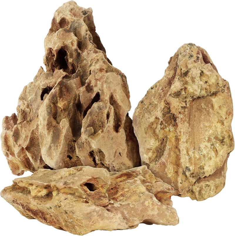VOKOY 2.5lb Natural Dragon Stones, Aquarium Rocks Decoration Aquascaping Stone Landscaping Model for Fish Tank Decor Ter