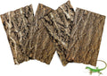 BNOSDM 4PCS Cork Bark Background,11.8" x 7.9" Natural Reptile Terrarium Backdrop, Lizard Climbing Wall Decor for Bearded