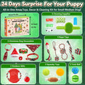 Ansee Dog Advent Calendar 2026, 24 Days Christmas Dog Toys Advent Calendar with Rope Toys, Squeaky Balls, Chew Toys, Ban