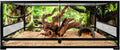 REPTI ZOO Reptile Tempered Glass Extra-Long Terrarium Habitats 48" x 18" x 18" Reptile Amphibians Large Enclosure for Sn