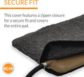 K&H PET PRODUCTS Small Animal Heated Pad Deluxe Replacement Cover (Heated Pad Sold Separately) Gray 9 X 12 Inches