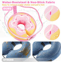 EMUST Inflatable Dog Donut Collar with Protective Shield, Soft Pet Recovery E-Collar for Dogs After Surgery, Adjustable 