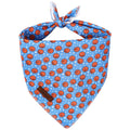 Babole Pet Basketball Dog Bandana - Soft Blue Spring Summer Dog Neck Scarf, Cute Pet Bib for Medium Large Dogs, Playful Photo Dogs Cats Prop for Daily Use Parties & Pet Photography L