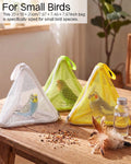 Parrot Triangle Mesh Bag Bird Walking Carrier with Hanging Loop