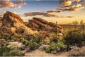 Desert Mountain Reptile Tank Background Sunset Rock Mountain Gobi Aquarium Background Blue Sky Gobi Barren Thorns Mounta