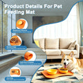Silicone Pet Feeding Mat with Raised Edge, Washable Dog Cat Food and Water Mat for Floors Waterproof, Anti-Slip Placemen