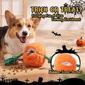 Halloween Fall Pumpkin Squeaky Tug Rope Dog Toys for Small & Medium Dogs