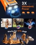 IZNiK Dog Bark Deterrent Devices, Anti Barking Device for Dogs, 6 Modes 3X Ultrasonic Bark Stopper for Neighbors Dog Bar