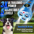 Dog Bark Deterrent Device - 3X Ultrasonic Anti-Bark Device with 5 Adjustable Levels, 30ft Range for Indoor/Outdoor Use R