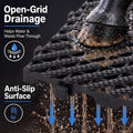 18 Pcs Horse Stall Mats 4 x 8 ft Plastic Stable Mat Interlocking