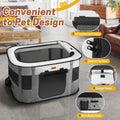 Seiyierr Foldable Pet Playpen - Cat & Puppy Playpen, Travel Dog Crate with Carrying Case, Cat Tent Dog Pen for Outdoor Camping Use