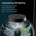 biOrb Classic 15 Acrylic 4-Gallon Aquarium with White LED Lights Modern Compact Tank for Tabletop or Desktop Display, Bl