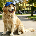 Dog Baseball Sun Hat, Breathable Cotton Canvas Pet Visor Hat with Adjustable Strap, UV Protection Outdoor Dog Cap for Sm