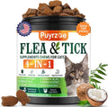 Puyrzoe Flea and Tick Prevention for Cats, Chewable Cat Flea Treatment